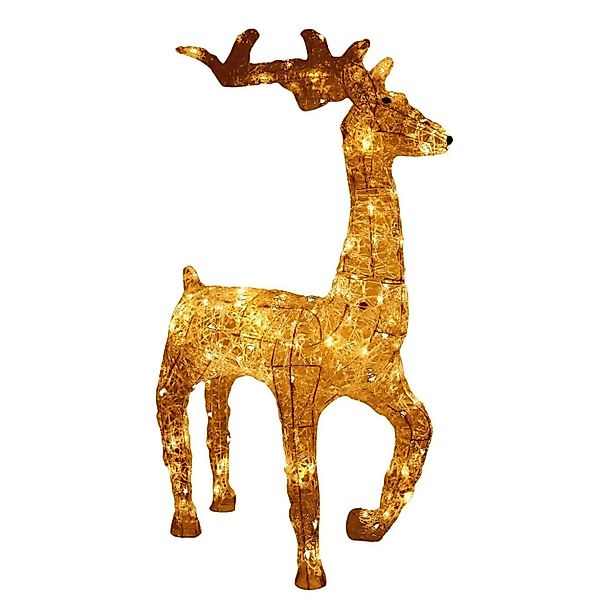 Lex XXL LED Acryl Hirsch Weihnachtsfigur 120cm Beleuchtet Weihnachtsdeko Au günstig online kaufen
