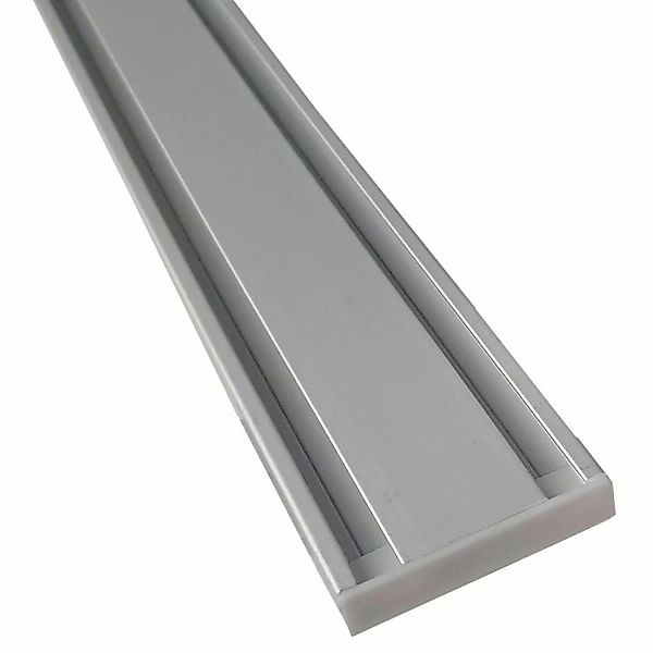 Bestlivings Vorhangschiene 210 cm Aluminium Silber 2 Lauf / 90 cm & 120 cm günstig online kaufen