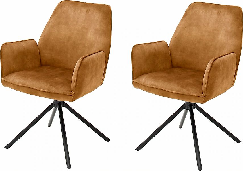 MCA furniture Esszimmerstuhl »Ottawa mit Armlehne«, (Set), 2 St., Vintage, günstig online kaufen