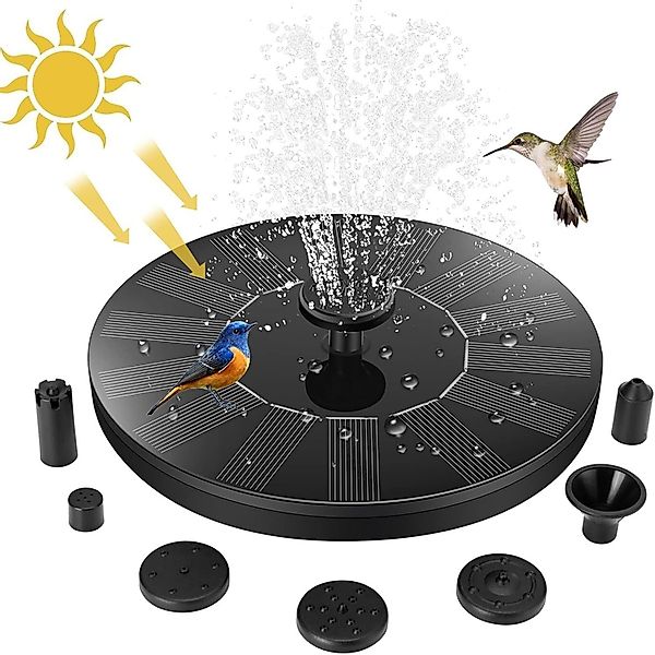 ZEUOPQ Gartenbrunnen 1W-Solar Springbrunnen,Solar Teichpumpe Außen,6 günstig online kaufen