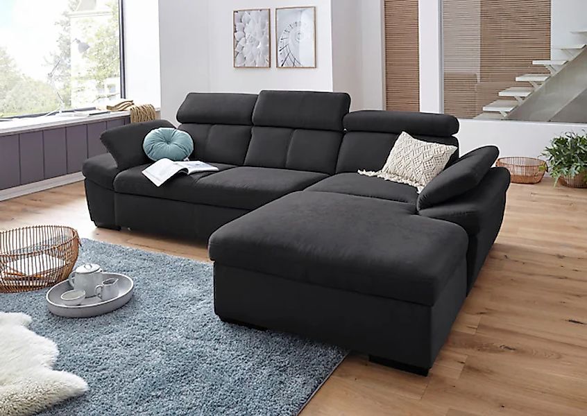 exxpo - sofa fashion Ecksofa "Salerno, inkl. Kopf- und Armteilverstellung, günstig online kaufen