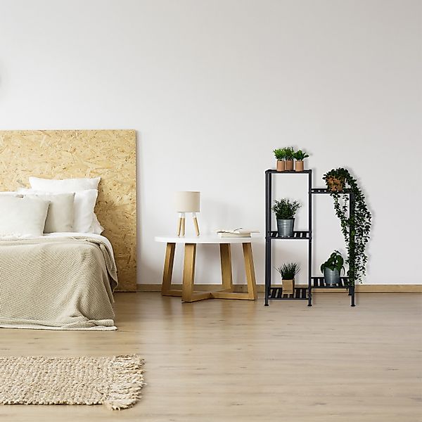 relaxdays Pflanzentreppe Blumenregal aus Metall, schwarz, günstig online kaufen