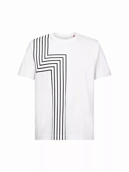 Esprit T-Shirt T-Shirt aus Pima-Baumwolle mit Print (1-tlg) günstig online kaufen