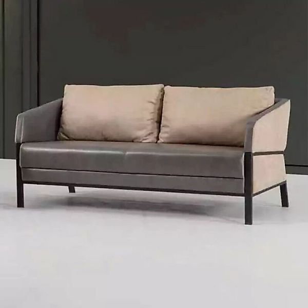 JVmoebel Sofa Grau Sofa 2 Sitzer Moderner Couch Office Möbel Polstersofa De günstig online kaufen