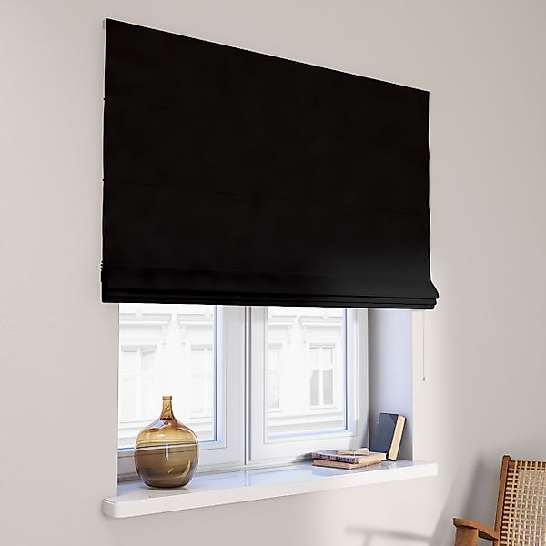 Dekoria Raffrollo Capri, schwarz, 120 x 150 cm günstig online kaufen