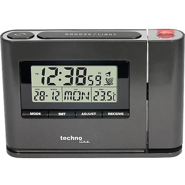 technoline Projektionswecker WT 519 Schwarz günstig online kaufen