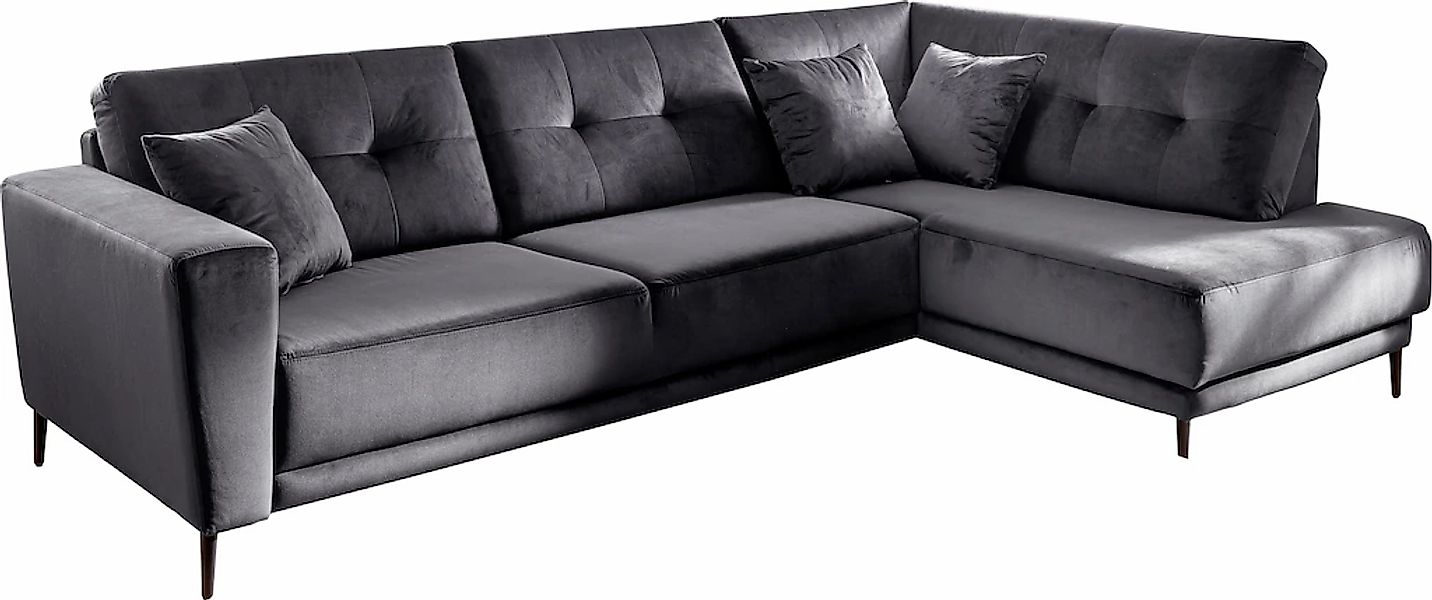 Trends by HG Polsterecke »Barcelona L-Form«, mit Metallfuss, frei im Raum s günstig online kaufen