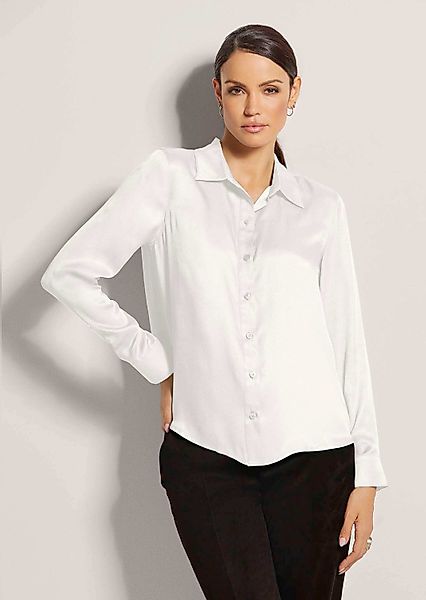 MADELEINE Hemdbluse Elegante Viskosebluse mit Hemdkragen günstig online kaufen