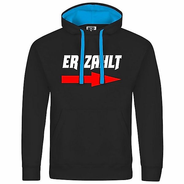 deinshirt Kapuzenpullover Herren Kapuzenpullover Er zahlt Mit Print Motiv, günstig online kaufen