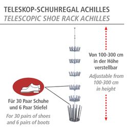 WENKO Teleskopregal Modell Achilles, Set 7-tlg., günstig online kaufen