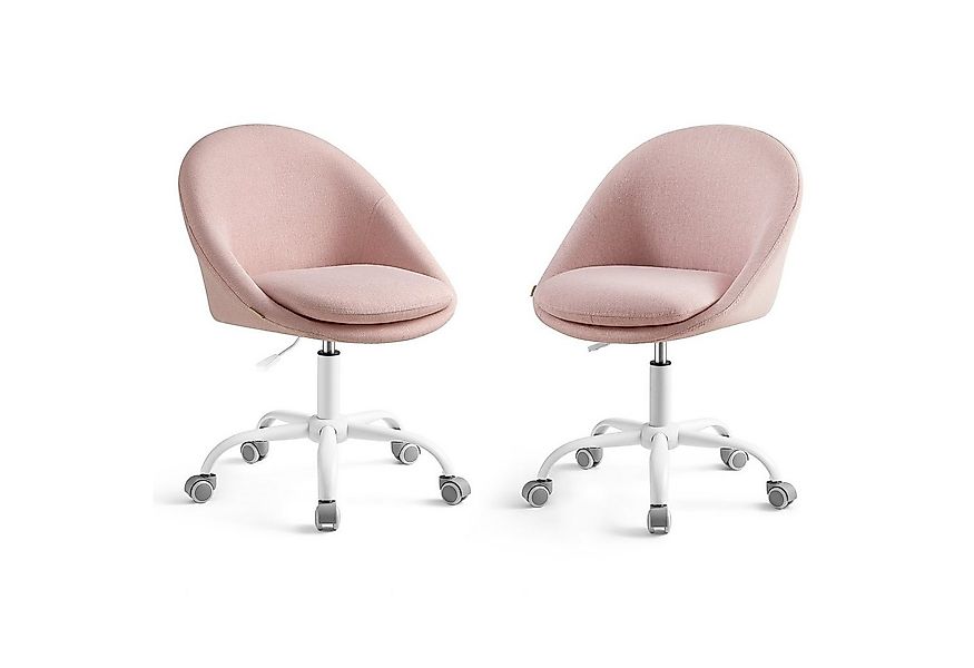 SONGMICS Bürostuhl (2 St), Schreibtischstuhl, aus Baumwoll-Leinen-Mischgewe günstig online kaufen