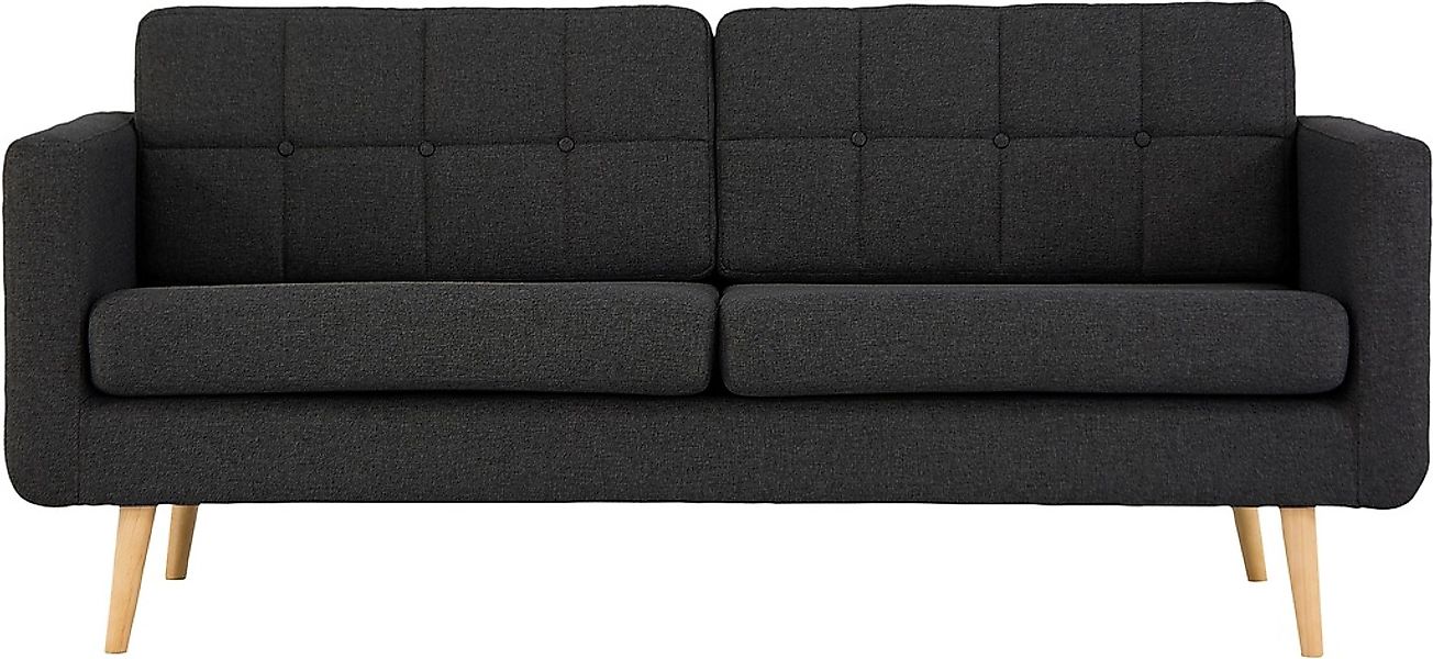 Home affaire 3-Sitzer »Brest« mit Knopfheftung und Steppung im Rücken, gera günstig online kaufen