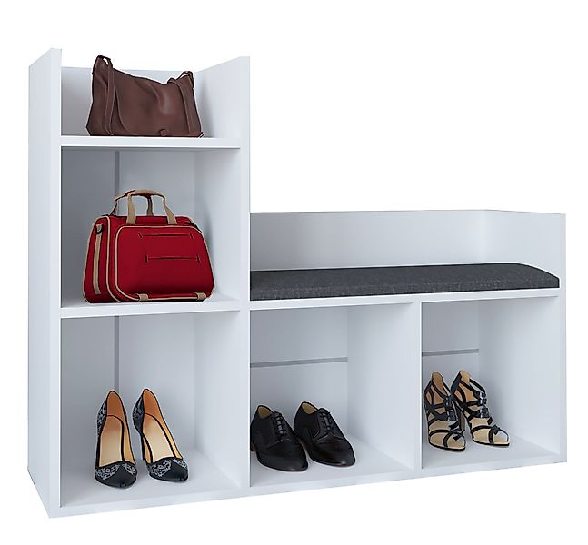 VCM Garderobenschrank Holz Schuhregal Sitzbank Dielenmöbel günstig online kaufen