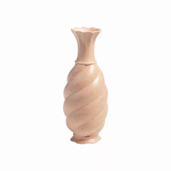 Vase Tudor keramik rosa / Ø 9.5 x H 22 cm - Porzellan - & klevering - Rosa günstig online kaufen