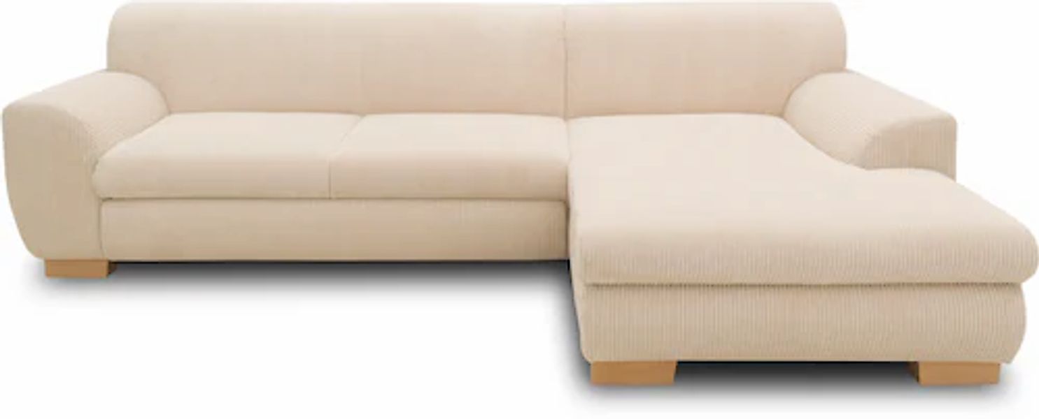 Home affaire Ecksofa »Nika zeitlos und elegant, L-Form« wahlweise mit Bettf günstig online kaufen