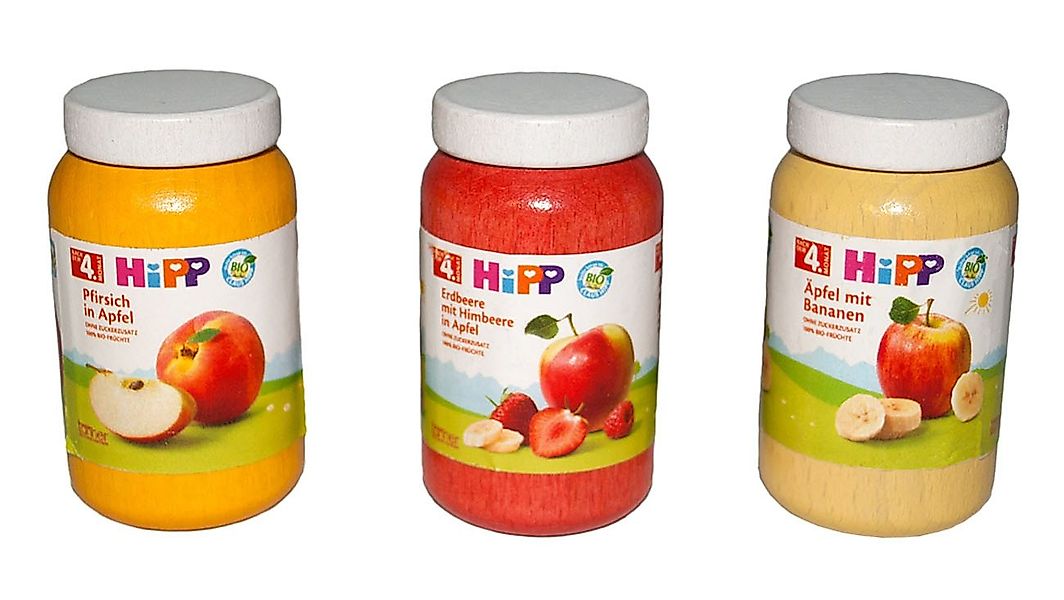 Chr. Tanner Spiellebensmittel Tanner 09958 HiPP Gläschen Set Holz 3 Stück günstig online kaufen