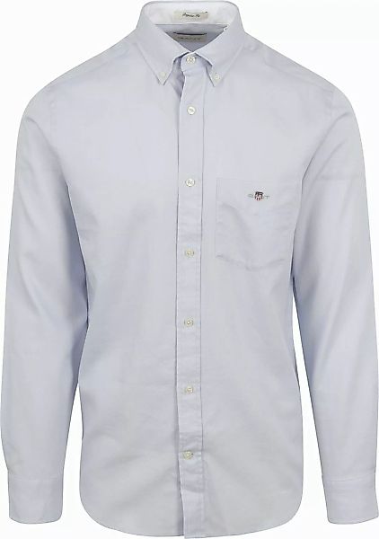 Gant Casual Hemd Honeycomb Texture Hellblau - Größe XXL günstig online kaufen