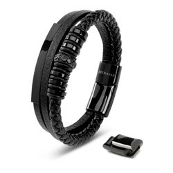 SERASAR Lederarmband "Flake" für Herren, mit günstig online kaufen