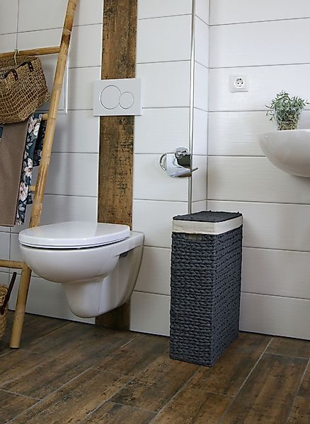 Lycce Wäschekorb Nischen-Wäschekorb Wäschesammler Wäschebox Wasserhyazinthe günstig online kaufen