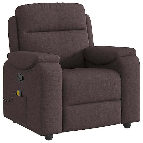 vidaXL Sessel Massagesessel Dunkelbraun Stoff (1-St) günstig online kaufen