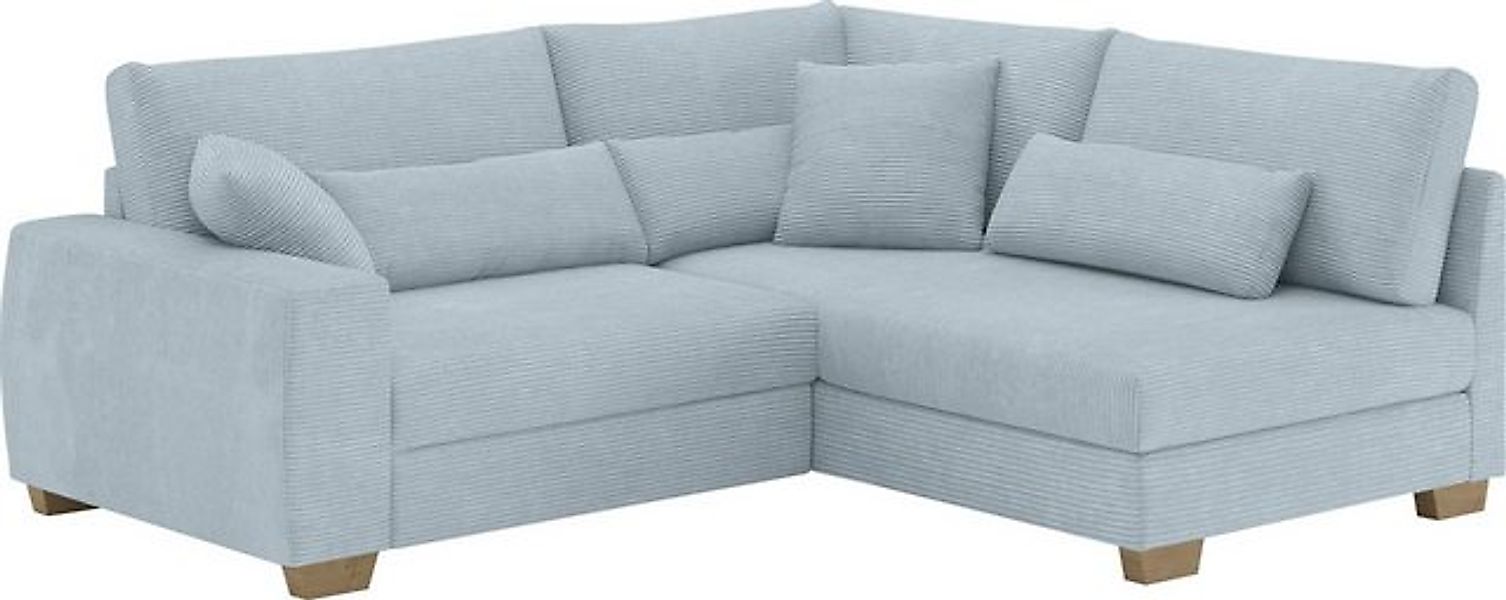 Mr. Couch Ecksofa "Helena L-Form", Mit Federkern, wahlweise mit Bettfunktio günstig online kaufen