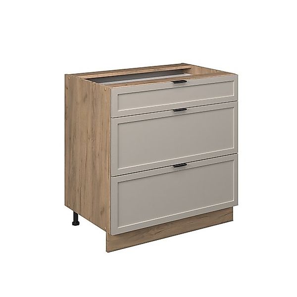 Vicco Unterschrank Fame-Line, GrauBeige/Goldkraft Eiche, 80 günstig online kaufen