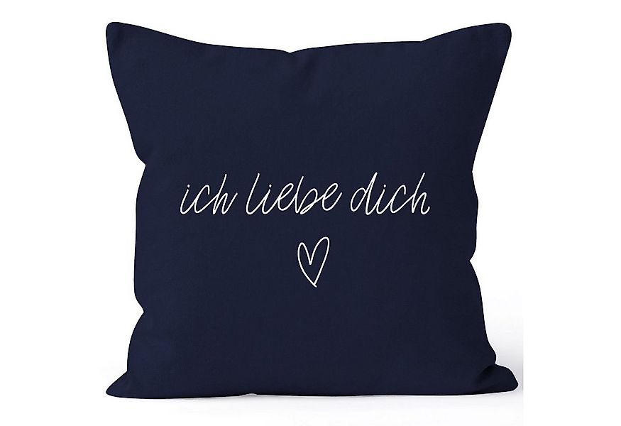 MoonWorks Dekokissen Kissenbezug Kissenhülle Ich liebe Dich Liebe Love Gesc günstig online kaufen