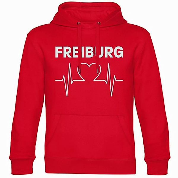 multifanshop Kapuzensweatshirt Freiburg - Herzschlag - Hoodie günstig online kaufen