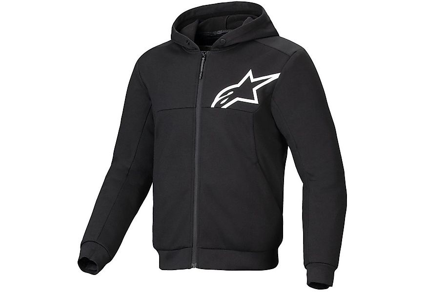 Alpinestars Motorradjacke Alpinestars Chrome V2 Sport Hoodie Schwarz / Weis günstig online kaufen
