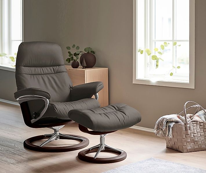 Stressless Relaxsessel "Sunrise" Relaxsessel mit Hocker, mit Signature Base günstig online kaufen