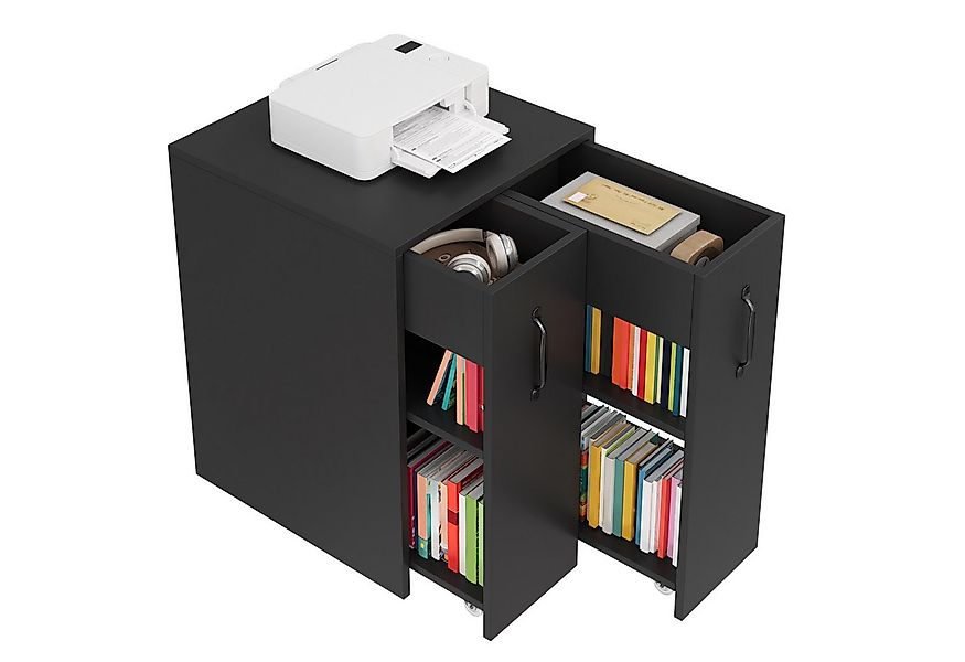 REDOM Aktenschrank mit 360° Rollen (Einzelschrank, Nachttisch, 1-St., mit F günstig online kaufen