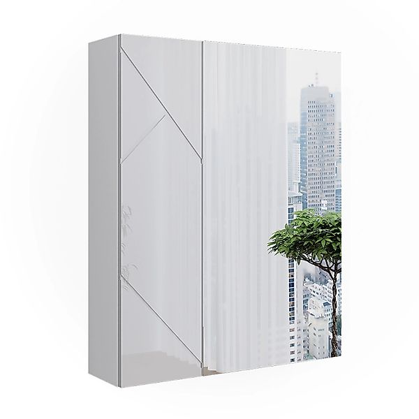 Vicco Badezimmerspiegelschrank Irma, Weiß Hochglanz, 60 x 75 cm (1-St) günstig online kaufen