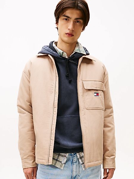 Tommy Jeans Hemdjacke "TJM PADDED TECH CORD" ohne Kapuze Overshirt, lockere günstig online kaufen