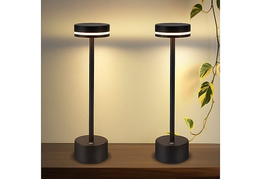ZMH Tischleuchte Tischlampe Kabellos LED Nachttischlampe Akku Dimmbare, LED günstig online kaufen