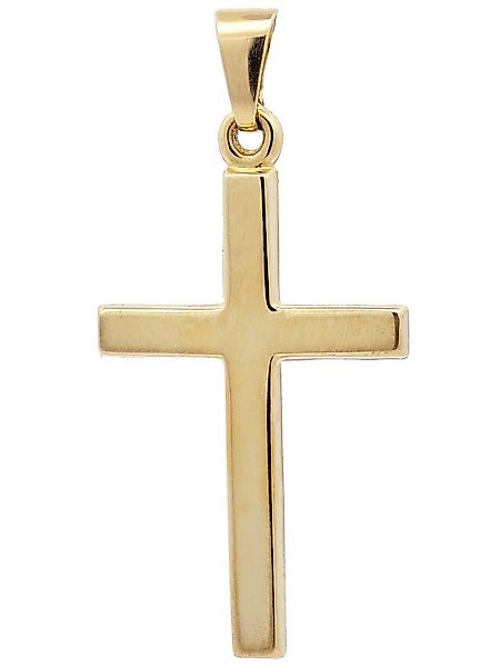 HOPLO Kreuzanhänger Kettenanhänger Gold Anhänger Kreuz massiv 585 - 14 Kara günstig online kaufen