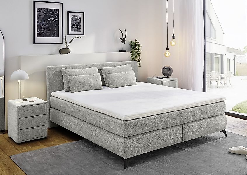 Jockenhöfer Gruppe Boxspringbett "Paulina, inkl. Topper und Kissen, Härtegr günstig online kaufen
