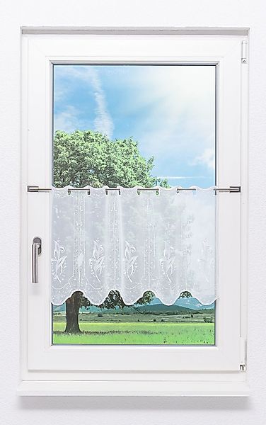 Plauener Spitze® Scheibengardine Exotisch, (1 St), günstig online kaufen