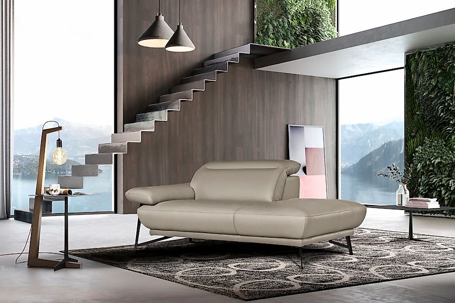 Egoitaliano Ottomane "Anais, Designsofa mit hohem Sitzkomfort, Designfuß", günstig online kaufen