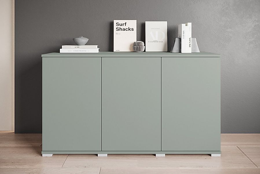 INOSIGN Sideboard Kenia, moderne grifflose Kommode mit 3 Türen, Breite 120 günstig online kaufen