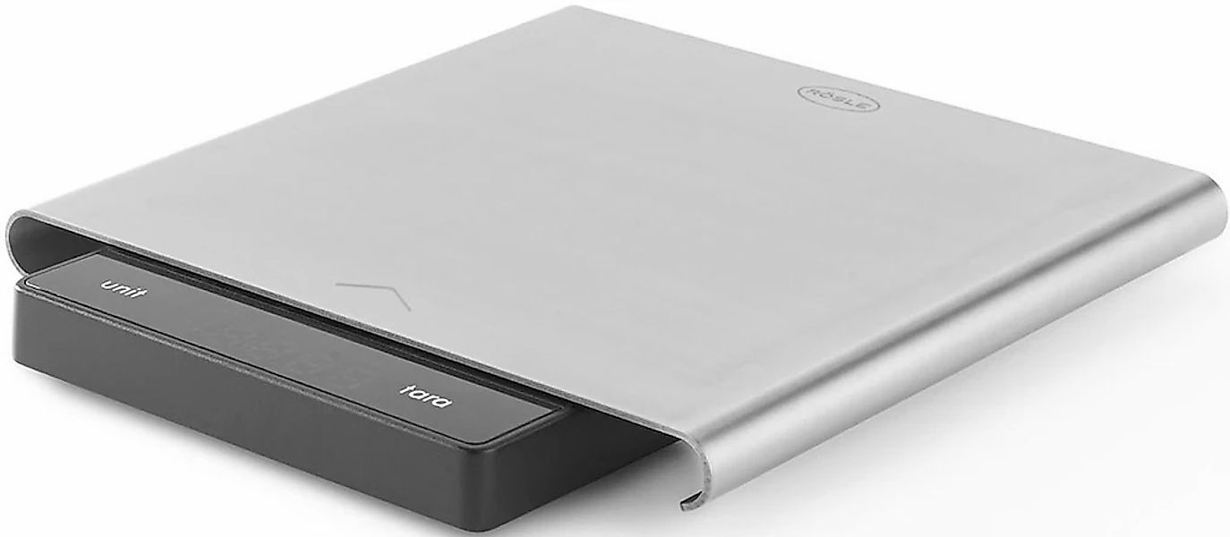 RÖSLE Küchenwaage mit Wiegefläche aus Edelstahl, LCD-Display, Tragkraft bis günstig online kaufen
