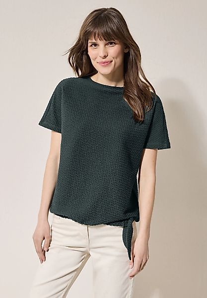 Cecil T-Shirt, mit Knotendetail am Saum günstig online kaufen