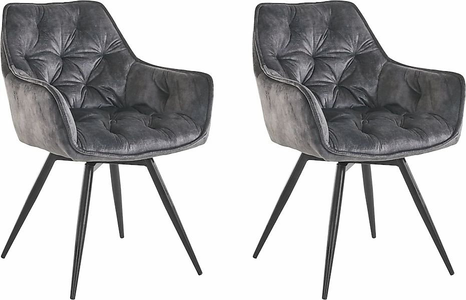 HELA Esszimmerstuhl "Mara" (Set) 2 Stk.Drehstuhl, Teddy Bezug, Webstoff ode günstig online kaufen