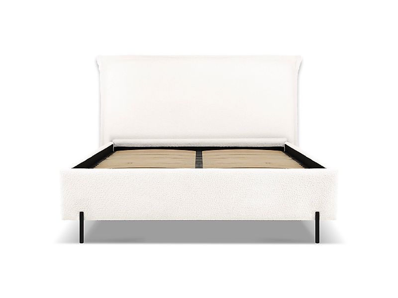 Milo Casa | Bettgestell Armie Bouclé mit Stauraum günstig online kaufen