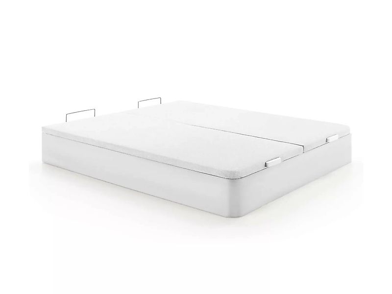 Bettgestell mit Bettkasten - 180 x 200 cm - Weiß matt - HESTIA von YSMÉE günstig online kaufen