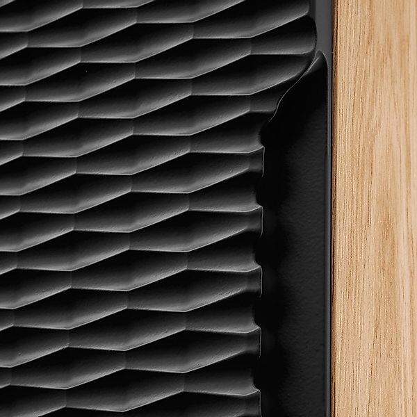 Lomadox Hochschrank OLUO-56-BLACK Badschrank, 1-türig, Eiche günstig online kaufen