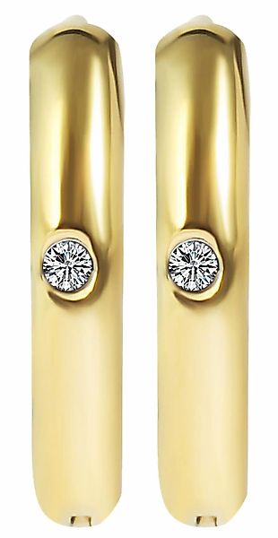 Adelia´s Klappcreolen "Damen Ohrringe – Klappcreole aus Edelstahl mit Stras günstig online kaufen