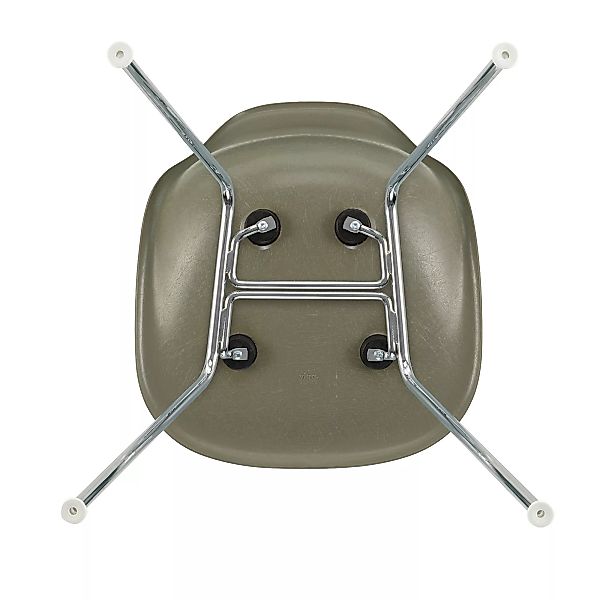 Vitra - Eames Fiberglass Side Chair DSX Gestell verchromt - umbra/Sitzschal günstig online kaufen
