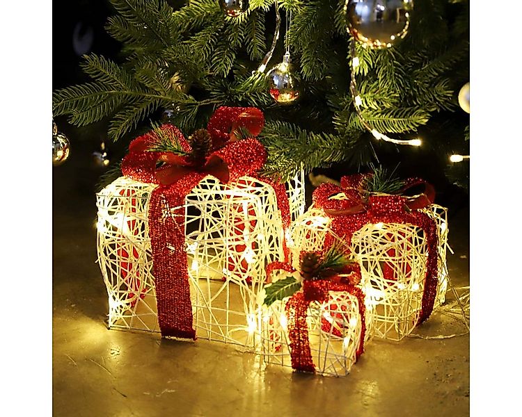 Salcar LED-Lichterkette 3er Set LED Geschenkbox Weihnachten Dekoration Lich günstig online kaufen