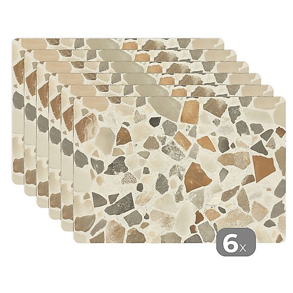 MuchoWow Platzset Steine - Terrazzo - günstig online kaufen