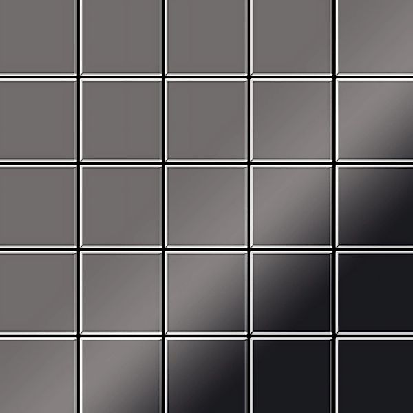 ALLOY Mosaik Fliese Massiv Metall Titan Hochglanz Dunkelgrau 1,6mm Century- günstig online kaufen